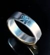 Photo11: Pure Gold Wrap Flat Bar Ring (11)