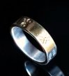 Photo8: Pure Gold Wrap Flat Bar Ring (8)