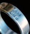 Photo5: Pure Gold Wrap Flat Bar Ring (5)