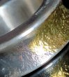 Photo10: Smooth & Pure Gold Wrap Mini Textured 10 x 6mm Wide Bolo Neck Reel Ring (10)