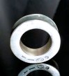 Photo4: Smooth & Pure Gold Wrap Mini Textured 10 x 6mm Wide Bolo Neck Reel Ring (4)