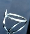 Photo3: 1/128 4Heart Crown Long Cross Ring (3)