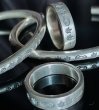 Photo2: Trident & G Stamp On Flat Bar Ring (2)