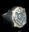 Photo2: Half Raised Atelier Mark Shield Ring (2)