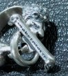 Photo5: Lion With Skull Triangle Wire O-ring & T-bar Ring (5)