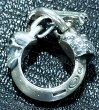 Photo7: Lion With Skull Triangle Wire O-ring & T-bar Ring (7)