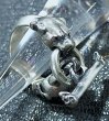 Photo9: Panther With Skull Triangle Wire O-ring & T-bar Ring (9)