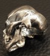 Photo14: Half Large Skull Full Head Ring (14)