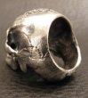 Photo11: Half Large Skull Full Head Ring (11)