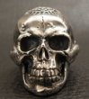 Photo7: Half Large Skull Full Head Ring (7)