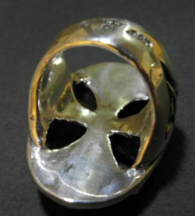 Photo1: Cross Oval Ring