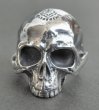 Photo4: Half Large Skull Ring Without Jaw (4)