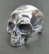 Photo2: Half Large Skull Ring Without Jaw (2)