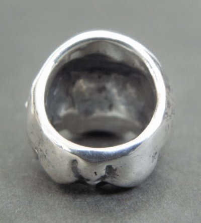 Photo1: Half Large Skull Ring Without Jaw