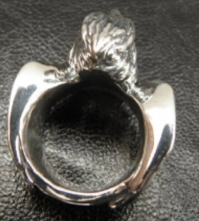 Photo1: Half Eagle With Wing Ring