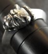 Photo11: One twelfth Old Bulldog Triangle Wire Bangle Ring (11)