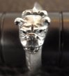 Photo3: One twelfth Old Bulldog Triangle Wire Bangle Ring (3)