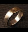 Photo7: 18k Gold Triple Solder On Flat Bar Ring (7)