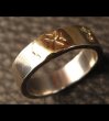 Photo19: 18k Gold Triple Solder On Flat Bar Ring (19)