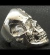 Photo7: Large Skull Ring with Jaw Platinum Finish (7)