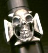 Photo11: Skull Iron Cross Ring (11)