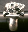 Photo10: Skull Iron Cross Ring (10)