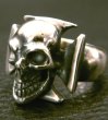 Photo5: Skull Iron Cross Ring (5)