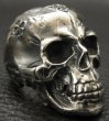 Photo6: Large Skull Full Head Up Word Face Ring (6)