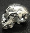 Photo2: Large Skull Full Head Up Word Face Ring (2)