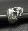 Photo11: Large Skull Full Head Up Word Face Ring (11)