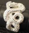 Photo8: Snake Ring (Platinum Finish) (8)