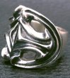 Photo5: Large Sculpted Oval Roll Ring (5)