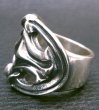 Photo6: Large Sculpted Oval Roll Ring (6)