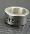 Photo3: Wide G&Crown Gothic Cigar Band Ring (3)