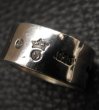 Photo9: Wide G&Crown Gothic Cigar Band Ring (9)