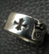 Photo8: Wide G&Crown Gothic Cigar Band Ring (8)