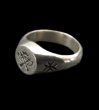 Photo1: Battle-Ax Small Signet Ring (1)