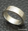 Photo7: Flat Bar Ring Platinum Finish (7)