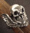 Photo11: Skull Wing Ring (11)