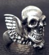 Photo5: Skull Wing Ring (5)