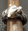 Photo10: Half Panther Bolo Neck Cable Wire Bangle Ring (10)