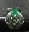 Photo7: 7.9Ct Green Emerald Master Size Iron Claw Ring (7)