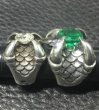 Photo6: 7.9Ct Green Emerald Master Size Iron Claw Ring (6)