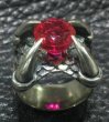 Photo4: 7.45Ct Rubi Medium Iron Claw Ring (4)