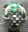 Photo3: 6 to 8Ct Clear Green Emerald Master Size Iron Claw Ring (3)