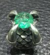 Photo16: 6 to 8Ct Clear Green Emerald Master Size Iron Claw Ring (16)