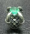 Photo11: 6 to 8Ct Clear Green Emerald Master Size Iron Claw Ring (11)