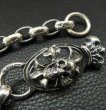 Photo11: Sculpted Oval With Crown & All H.W.O Links Wallet Chain (11)