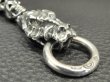 Photo13: Snake Born Clip Keeper With Half Snake,Half Snake Swivel,Full size Skull & 19 half Skull Links Wallet Chain (13)