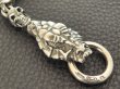 Photo10: Snake Born Clip Keeper With Half Snake,Half Snake Swivel,Full size Skull & 19 half Skull Links Wallet Chain (10)